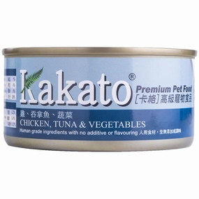 Kakato Chicken, Tuna & Vegetables Canned Cat & Dog Food 170g cat food cans soft cat food high protein cat food natural cat food senior cat food