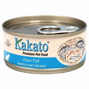 Kakato Complete Diet Ocean Fish Canned Cat Food 70g natural cat food soft cat treats freeze dried cat food organic cat treats indoor cat food
