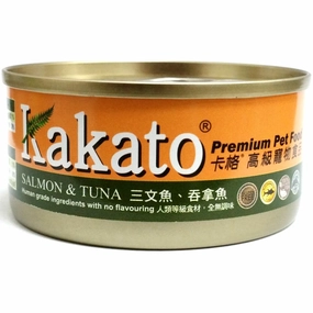 Kakato Salmon & Tuna Grain-Free Canned Cat & Dog Food cat food cans soft cat food high protein cat food natural cat food senior cat food