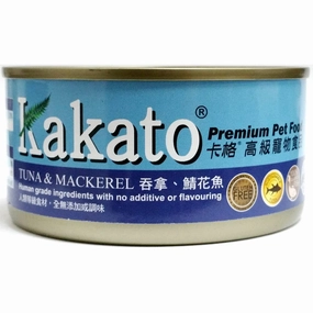 Kakato Tuna & Mackerel Grain-Free Canned Cat & Dog Food cat food cans soft cat food high protein cat food natural cat food senior cat food