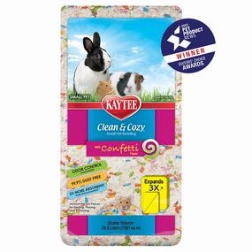 Kaytee Clean & Cozy - Confetti 24.6L / 1500cu puppy starter kit puppy crate puppy collar puppy pee pad puppy food