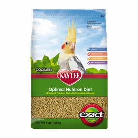 Kaytee Exact - Natural Veggie for Cockatiels 3lb bird cage parrot food bird toys bird perch bird treats