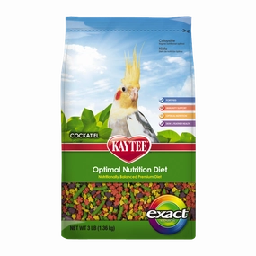 Kaytee Exact - Rainbow Premium for Cockatiels 3lb bird cage parrot food bird toys bird perch bird treats