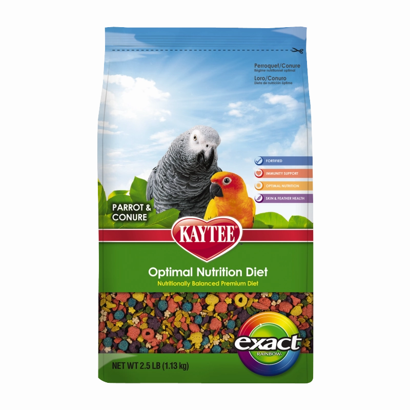 Kaytee Exact - Rainbow Premium for Parrots and Conures 2.5lb bird cage parrot food bird toys bird perch bird treats
