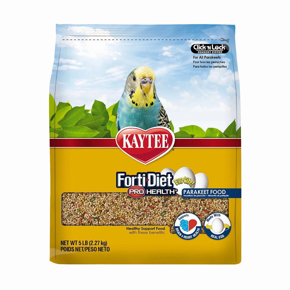 Kaytee Forti-Diet Pro Health Eggcite - Parrot 5lb bird cage parrot food bird toys bird perch bird treats