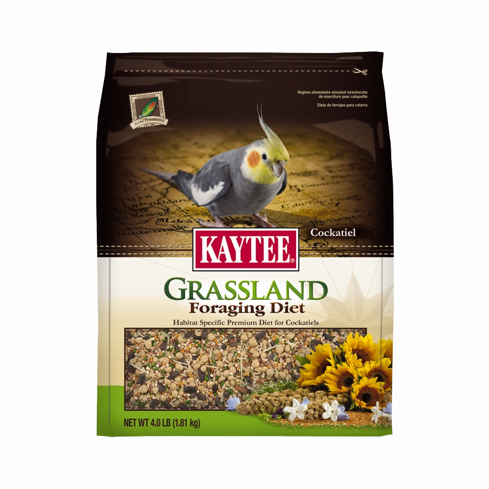 Kaytee Grassland - Cockatiel 4lb bird cage parrot food bird toys bird perch bird treats