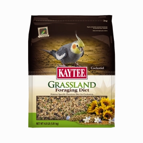 Kaytee Grassland - Cockatiel 4lb bird cage parrot food bird toys bird perch bird treats