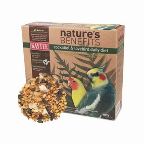 Kaytee Nature's Benefits - Cockatiel & Lovebird 3.25lb bird cage parrot food bird toys bird perch bird treats