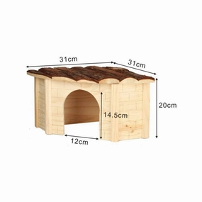 Kerbl Nature Corner House 31 x 31 x 20cm hamster cage guinea pig supplies small animal accessories rabbit water bottle rat tunnel