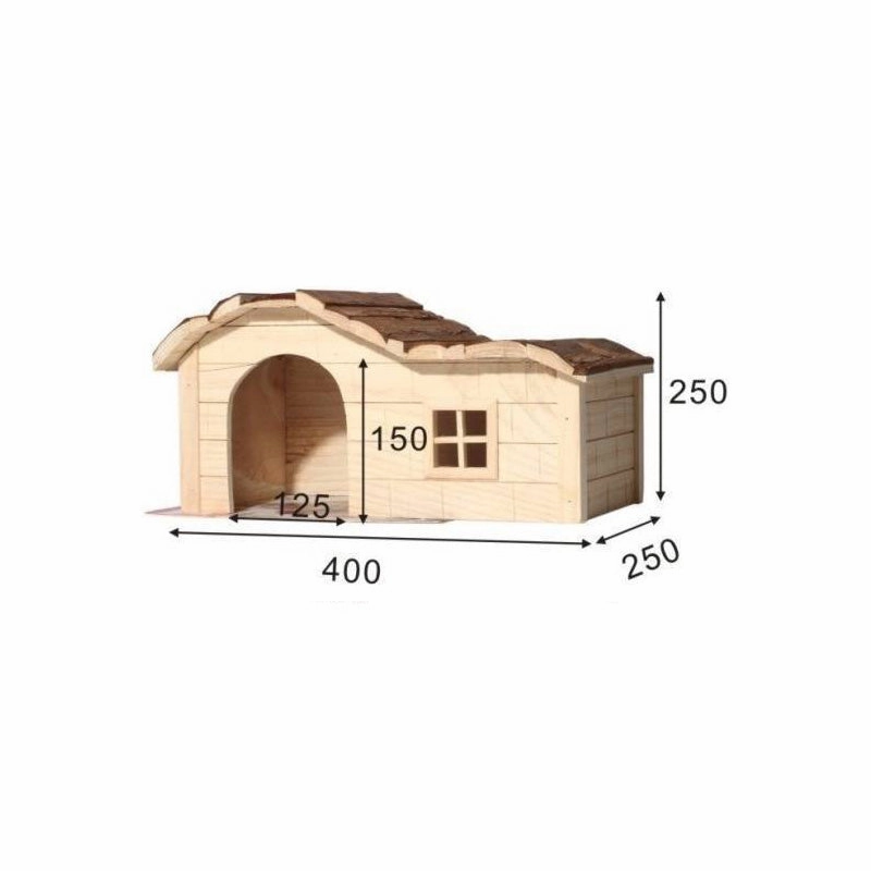 Kerbl Nature Rodent House Wave 40 x 25 x 25cm hamster cage guinea pig supplies small animal accessories rabbit water bottle rat tunnel