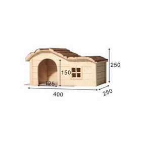 Kerbl Nature Rodent House Wave 40 x 25 x 25cm hamster cage guinea pig supplies small animal accessories rabbit water bottle rat tunnel