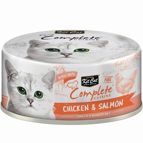 Kit Cat Complete Cuisine Pure Chicken & Salmon Grain-Free Canned Cat Food 70g natural cat food soft cat treats freeze dried cat food organic cat treats indoor cat food