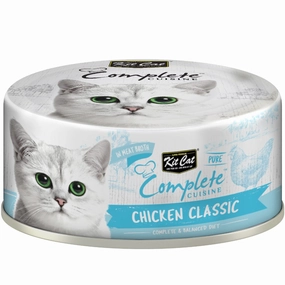 Kit Cat Complete Cuisine Pure Chicken Classic Grain-Free Canned Cat Food 70g cat food cans soft cat food high protein cat food natural cat food senior cat food