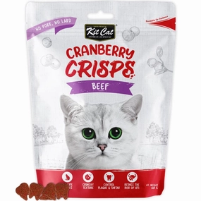 Kit Cat Cranberry Crisps Beef Cat Treats 60g dog chew toys dog dental chews durable chew toys puppy chew toy bone chew
