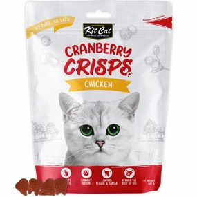 Kit Cat Cranberry Crisps Chicken Cat Treats 60g pet health pet wellness pet pain relief pet probiotic pet calming
