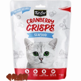 Kit Cat Cranberry Crisps Seafood Cat Treats 60g pet health pet wellness pet pain relief pet probiotic pet calming