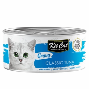 Kit Cat Gravy Tuna Grain-Free Canned Cat Food 70g natural cat food soft cat treats freeze dried cat food organic cat treats indoor cat food