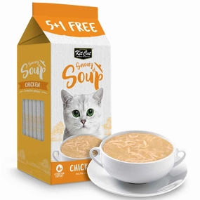 Kit Cat Savoury Soup Chicken Wet Pouch Cat Food (50g x 6) dog travel bag car seat cover pet carrier for car training leash dog training whistle