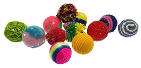 Kitty Fun Balls, 4 pk, Assorted cat beds cat scratching post cat shampoo cat tunnel cat brush