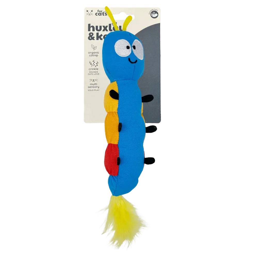 Kittybelles Kicker Cat Toy Catepillar 12" cat toys interactive cat toys cat teaser wand cat balls cat laser pointer