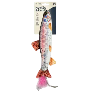 Kittybelles Kicker Cat Toy Rainbow Trout 8" cat toys interactive cat toys cat teaser wand cat balls cat laser pointer
