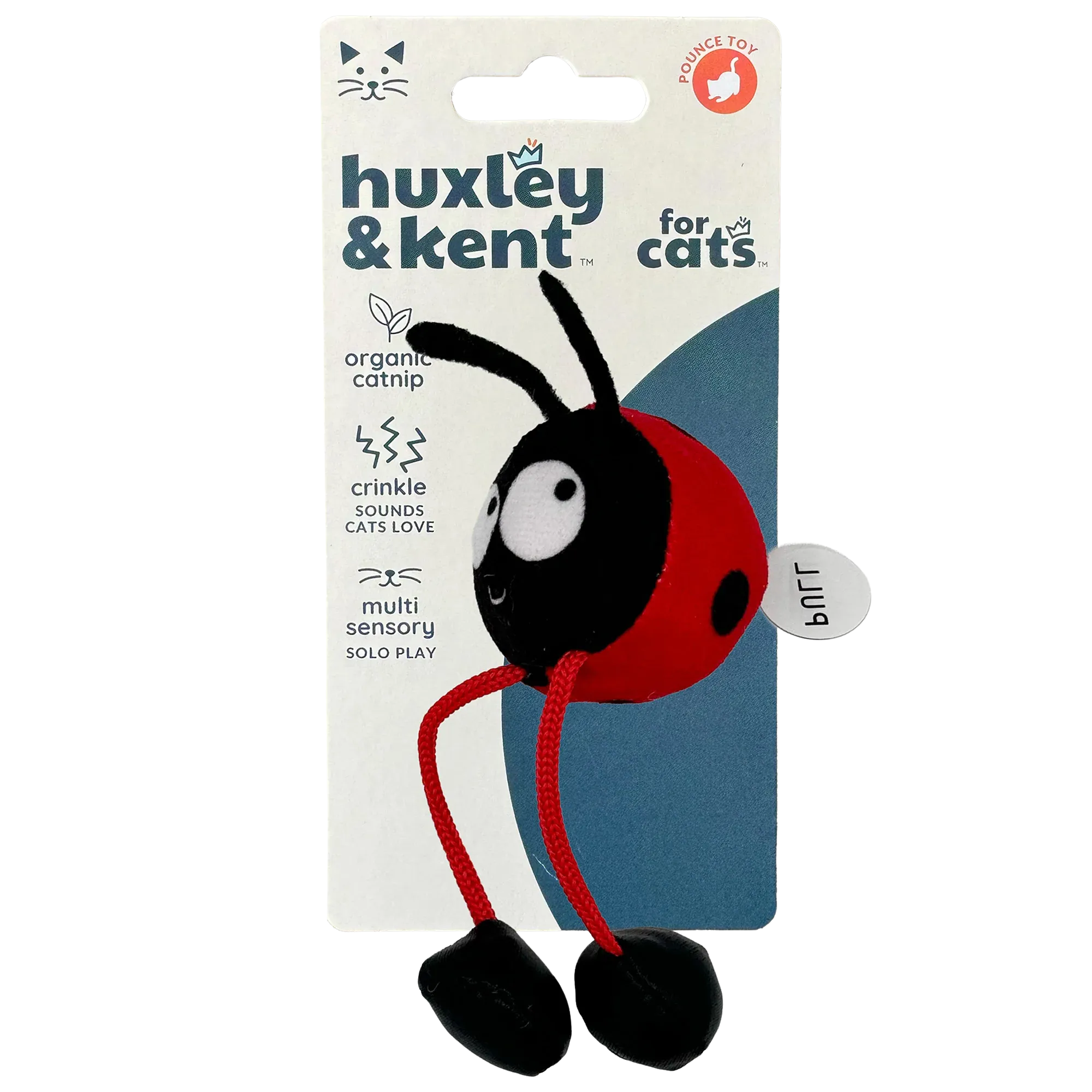 Kittybelles Ladybug Chirpy Cat Toy cat toys interactive cat toys cat teaser wand cat balls cat laser pointer