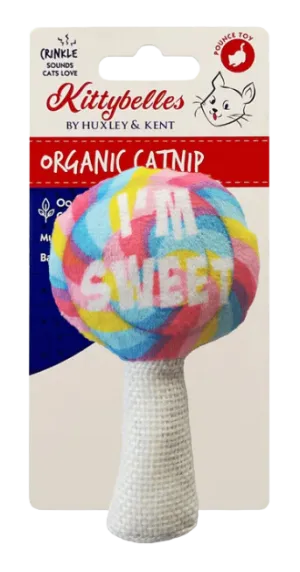 Kittybelles Plush Cat Toy I'm Sweet Lollipop 4" cat toys interactive cat toys cat teaser wand cat balls cat laser pointer