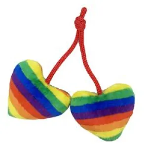 Kittybelles Plush Cat Toy Pride Heart Strings 5" cat toys interactive cat toys cat teaser wand cat balls cat laser pointer