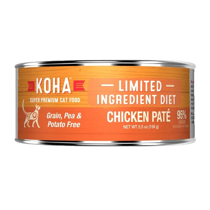 KOHA LID Grain-Free Chicken Pate Wet Cat Food cat supplies cat house cat tree cat feeder cat collar