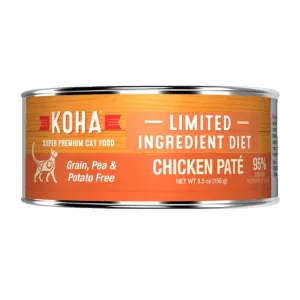 KOHA LID Grain-Free Chicken Pate Wet Cat Food cat supplies cat house cat tree cat feeder cat collar