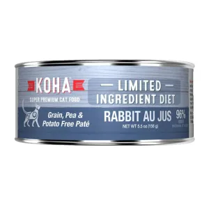 KOHA LID Grain-Free Rabbit Au Jus Wet Cat Food cat supplies cat house cat tree cat feeder cat collar