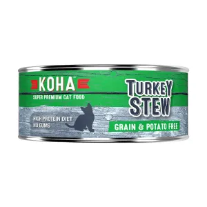 KOHA M.I. Grain-Free Turkey Stew Wet Cat Food cat treats toys for cats cat hair remover cat cleaning supplies cat food bowl
