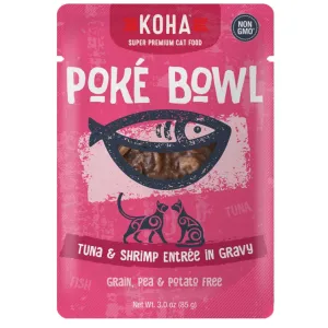 KOHA Pok Bowl Tuna & Shrimp in Gravy Wet Cat Food cat treats toys for cats cat hair remover cat cleaning supplies cat food bowl