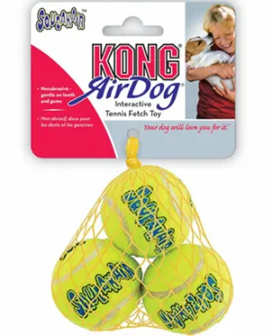 Kong Air Dog Squeaker Tennis Ball 3 Pack Small dog puzzle toy dog slow feeder dog treat ball dog brain toy dog feeder toy