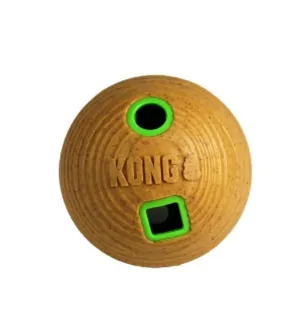 Kong Bamboo Feeder Ball Dog Toy dog puzzle toy dog slow feeder dog treat ball dog brain toy dog feeder toy