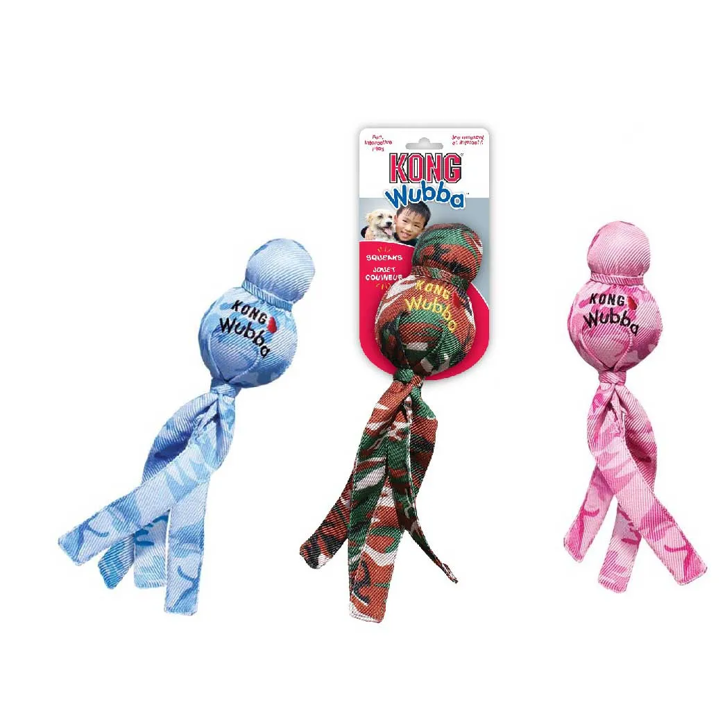 KONG Camo Wubba Dog Toy dog bones rawhide chew sticks dog jerky bacon bone