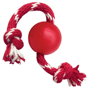KONG Classic Ball with Rope Dog Toy dog bones rawhide chew sticks dog jerky bacon bone