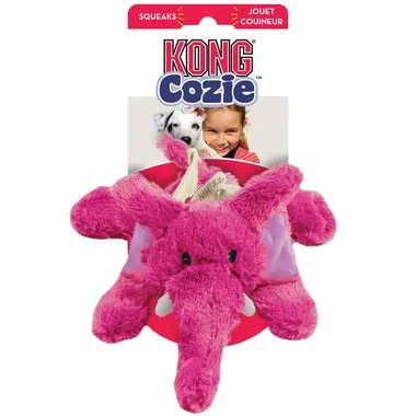 Kong Cozie Elmer The Pink Elephant Small Dog Toy dog bones rawhide chew sticks dog jerky bacon bone