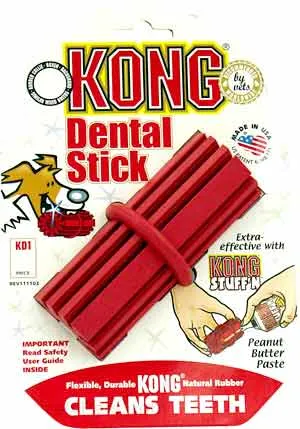 Kong Dental Stick Large dog puzzle toy dog slow feeder dog treat ball dog brain toy dog feeder toy