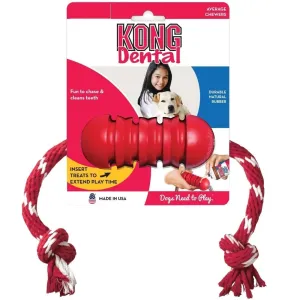 Kong Dental With Rope Dog Toy Medium dog bones rawhide chew sticks dog jerky bacon bone