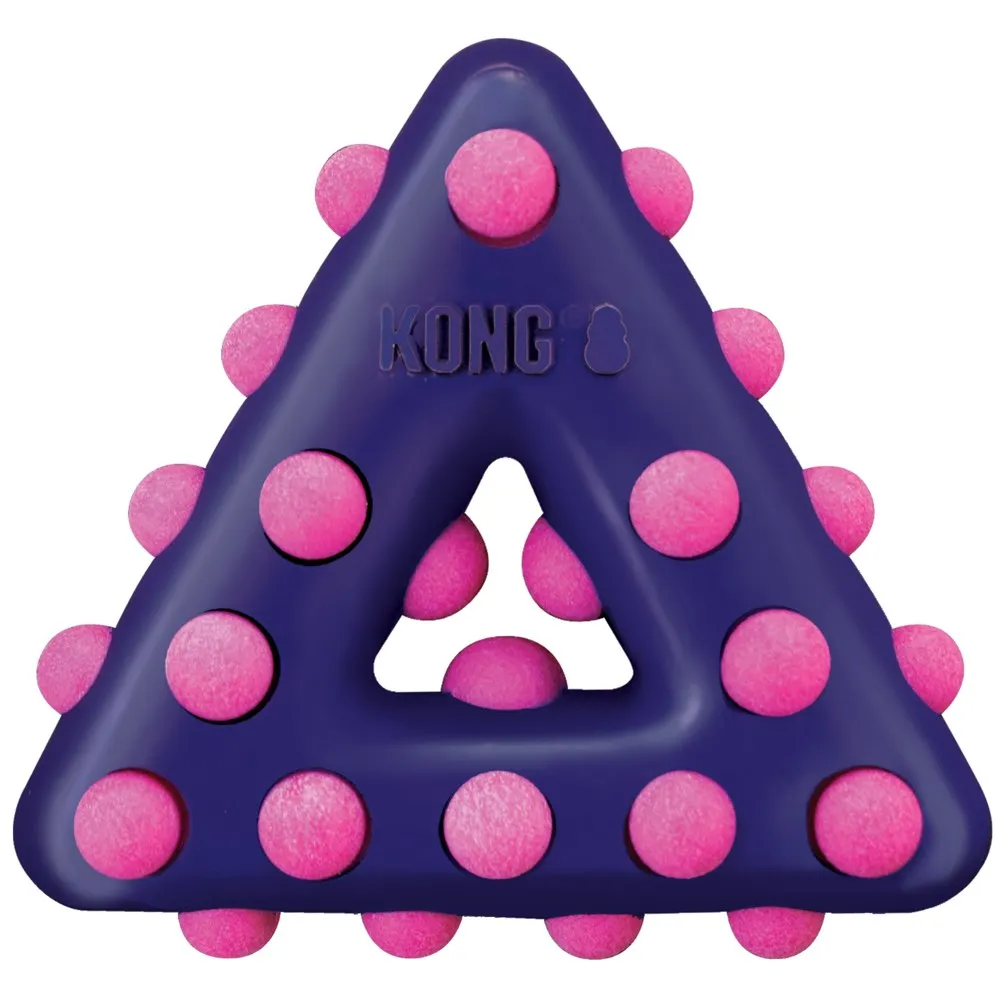 Kong Dotz Triangle Dog Toy dog bones rawhide chew sticks dog jerky bacon bone