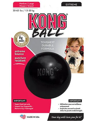 Kong Extreme Ball Medium/Large dog puzzle toy dog slow feeder dog treat ball dog brain toy dog feeder toy