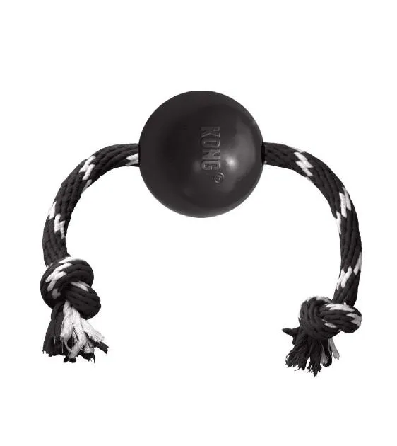Kong Extreme Ball With Rope Dog Toy dog bones rawhide chew sticks dog jerky bacon bone