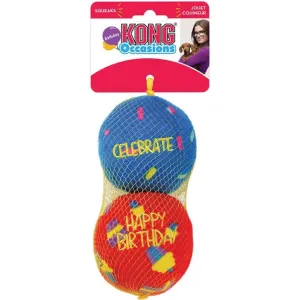 KONG Occasions Birthday Balls Dog Toy 2pc dog bones rawhide chew sticks dog jerky bacon bone