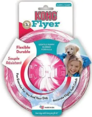 Kong Puppy Flyer dog puzzle toy dog slow feeder dog treat ball dog brain toy dog feeder toy