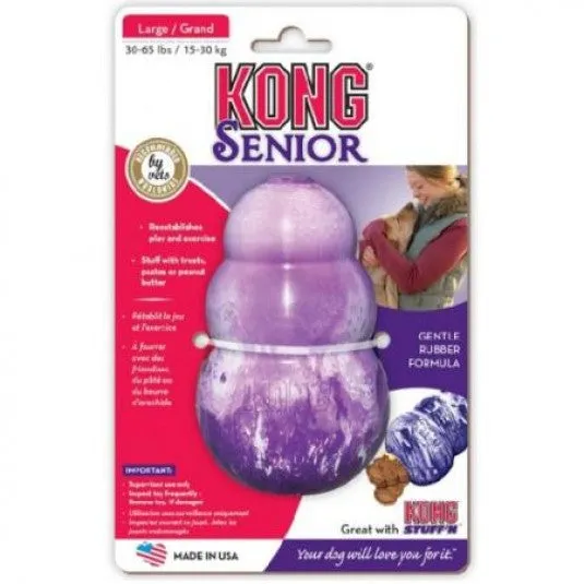 Kong Senior Dog Toy Large dog bones rawhide chew sticks dog jerky bacon bone