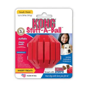 Kong Stuff-A-Ball Small dog puzzle toy dog slow feeder dog treat ball dog brain toy dog feeder toy