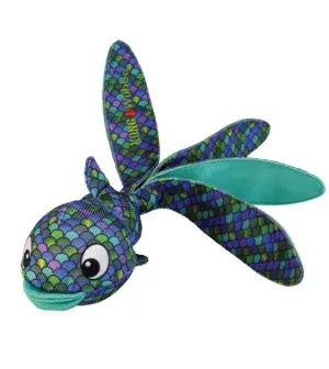 Kong Wubba Finz Blue Dog Toy dog puzzle toy dog slow feeder dog treat ball dog brain toy dog feeder toy