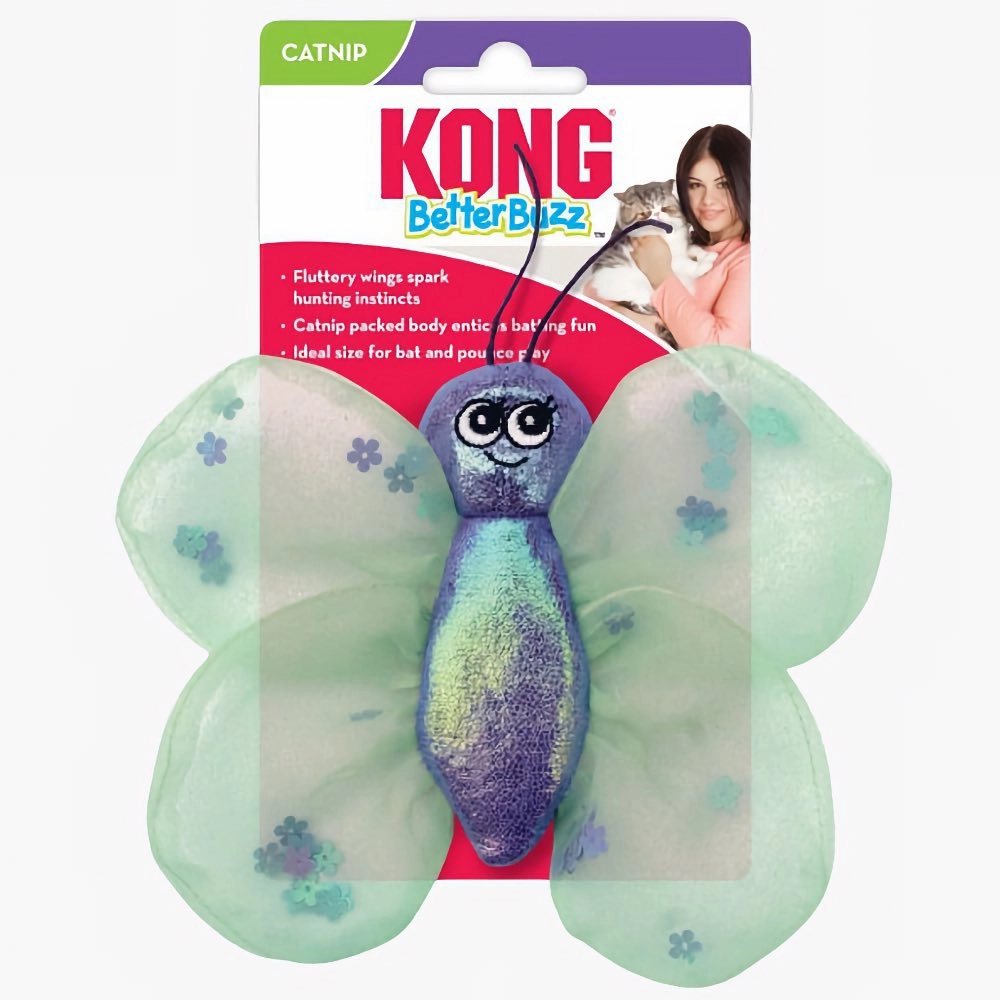 Kong Better Buzz Butterfly Cat Toy cat treats catnip grass for cats organic cat grass cat grass seeds