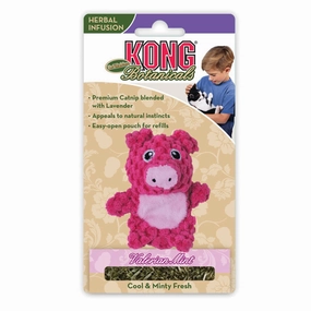 Kong Catnip Botanicals Valerian Mint Piglet Refillable Cat Toy cat accessories cat collar cat harness cat backpack cat ID tag